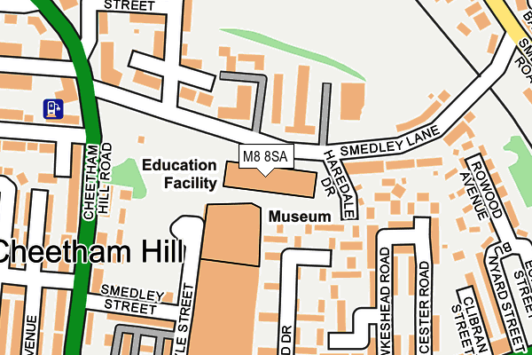 M8 8SA map - OS OpenMap – Local (Ordnance Survey) M8 8SA map - OS OpenMap – Local (Ordnance Survey)