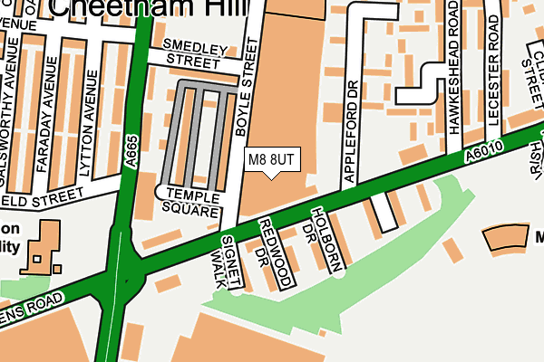 M8 8UT map - OS OpenMap – Local (Ordnance Survey) M8 8UT map - OS OpenMap – Local (Ordnance Survey)