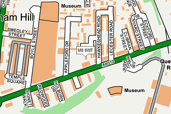M8 8WF map - OS OpenMap – Local (Ordnance Survey) M8 8WF map - OS OpenMap – Local (Ordnance Survey)