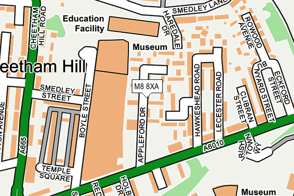M8 8XA map - OS OpenMap – Local (Ordnance Survey) M8 8XA map - OS OpenMap – Local (Ordnance Survey)