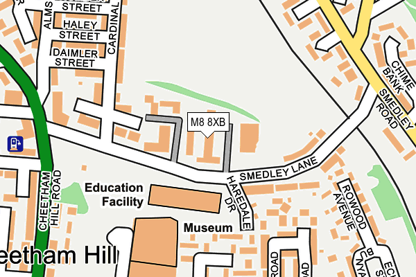 M8 8XB map - OS OpenMap – Local (Ordnance Survey) M8 8XB map - OS OpenMap – Local (Ordnance Survey)
