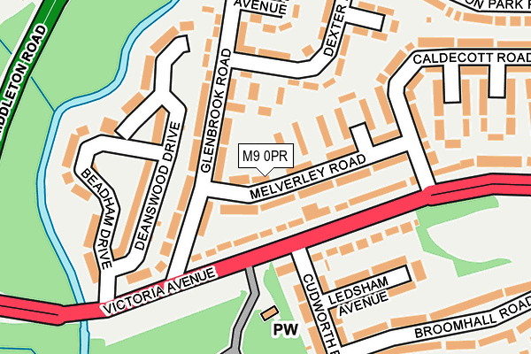 M9 0PR map - OS OpenMap – Local (Ordnance Survey) M9 0PR map - OS OpenMap – Local (Ordnance Survey)