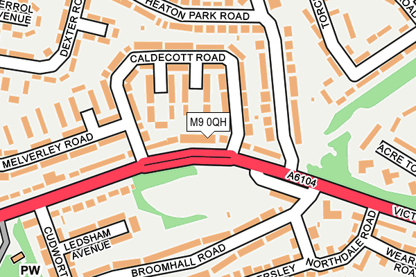 M9 0QH map - OS OpenMap – Local (Ordnance Survey) M9 0QH map - OS OpenMap – Local (Ordnance Survey)