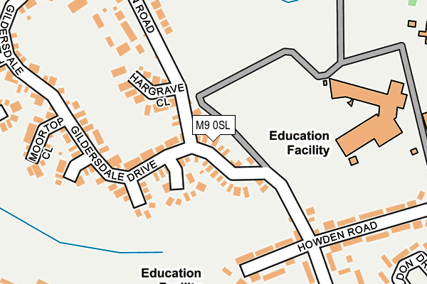 M9 0SL map - OS OpenMap – Local (Ordnance Survey) M9 0SL map - OS OpenMap – Local (Ordnance Survey)