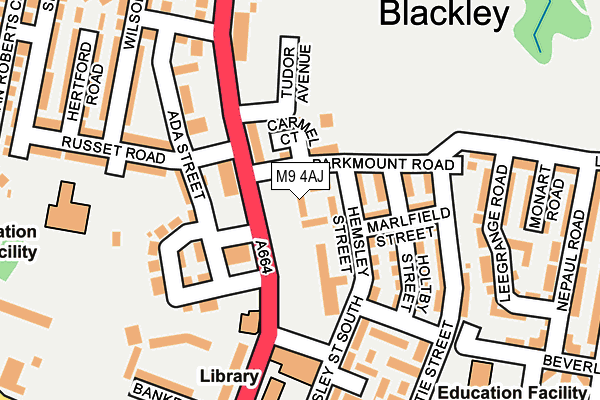 M9 4AJ map - OS OpenMap – Local (Ordnance Survey) M9 4AJ map - OS OpenMap – Local (Ordnance Survey)