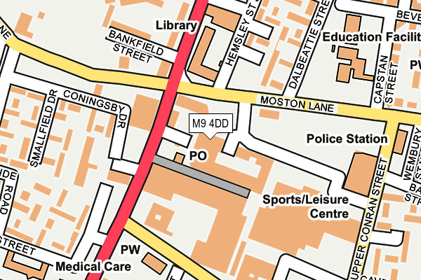 M9 4DD map - OS OpenMap – Local (Ordnance Survey) M9 4DD map - OS OpenMap – Local (Ordnance Survey)