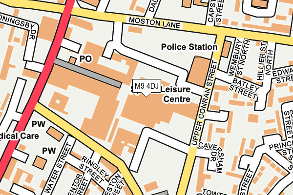 M9 4DJ map - OS OpenMap – Local (Ordnance Survey) M9 4DJ map - OS OpenMap – Local (Ordnance Survey)