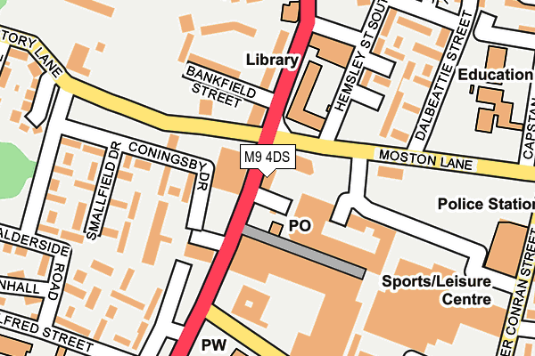 M9 4DS map - OS OpenMap – Local (Ordnance Survey) M9 4DS map - OS OpenMap – Local (Ordnance Survey)