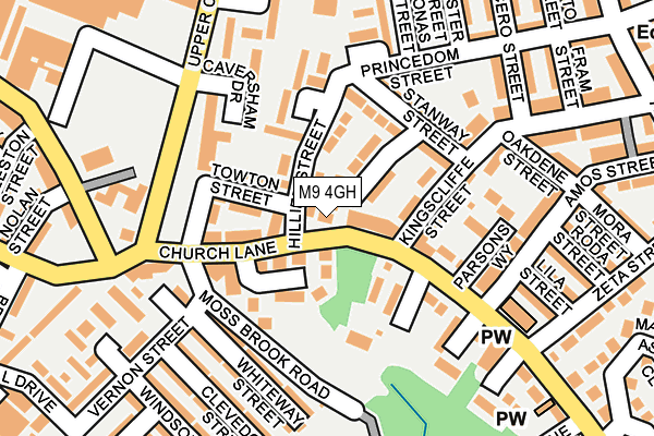 M9 4GH map - OS OpenMap – Local (Ordnance Survey) M9 4GH map - OS OpenMap – Local (Ordnance Survey)