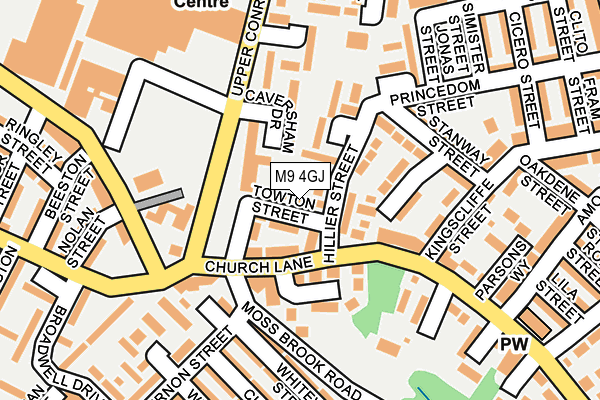 M9 4GJ map - OS OpenMap – Local (Ordnance Survey) M9 4GJ map - OS OpenMap – Local (Ordnance Survey)