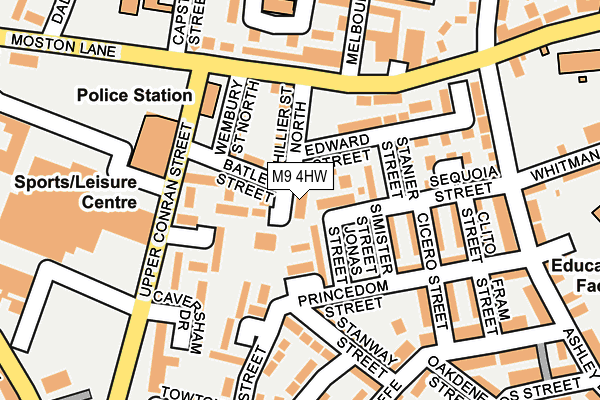M9 4HW map - OS OpenMap – Local (Ordnance Survey) M9 4HW map - OS OpenMap – Local (Ordnance Survey)