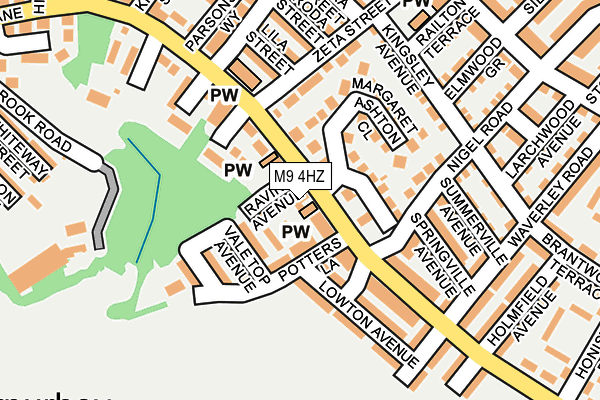 M9 4HZ map - OS OpenMap – Local (Ordnance Survey) M9 4HZ map - OS OpenMap – Local (Ordnance Survey)
