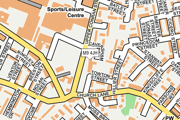 M9 4JH map - OS OpenMap – Local (Ordnance Survey) M9 4JH map - OS OpenMap – Local (Ordnance Survey)