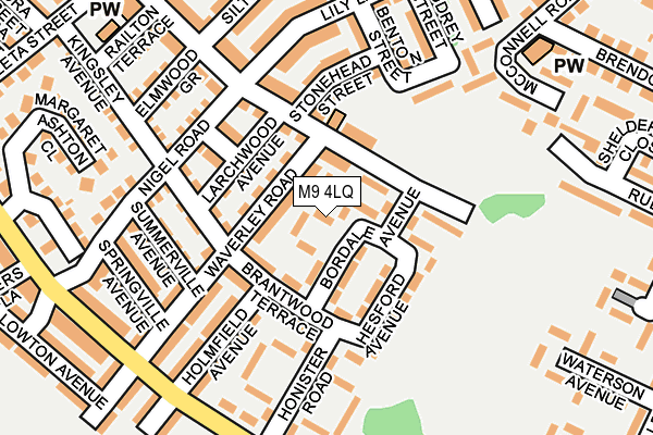 M9 4LQ map - OS OpenMap – Local (Ordnance Survey) M9 4LQ map - OS OpenMap – Local (Ordnance Survey)