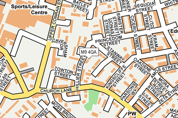 M9 4QA map - OS OpenMap – Local (Ordnance Survey) M9 4QA map - OS OpenMap – Local (Ordnance Survey)