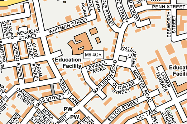 M9 4QR map - OS OpenMap – Local (Ordnance Survey) M9 4QR map - OS OpenMap – Local (Ordnance Survey)