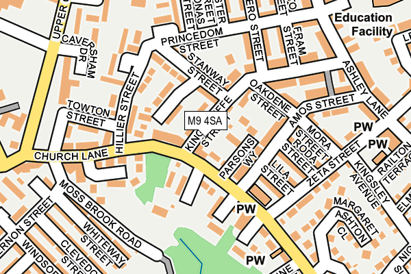 M9 4SA map - OS OpenMap – Local (Ordnance Survey) M9 4SA map - OS OpenMap – Local (Ordnance Survey)