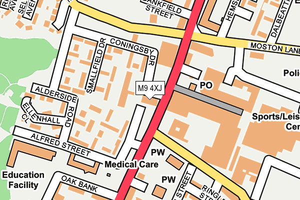 M9 4XJ map - OS OpenMap – Local (Ordnance Survey) M9 4XJ map - OS OpenMap – Local (Ordnance Survey)
