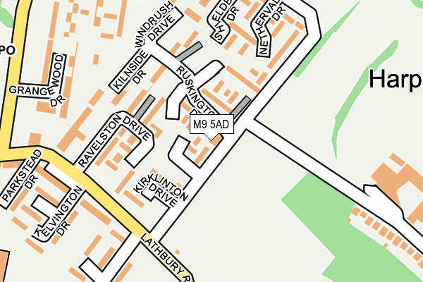 M9 5AD map - OS OpenMap – Local (Ordnance Survey) M9 5AD map - OS OpenMap – Local (Ordnance Survey)
