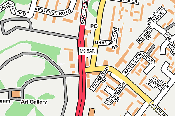 M9 5AR map - OS OpenMap – Local (Ordnance Survey) M9 5AR map - OS OpenMap – Local (Ordnance Survey)