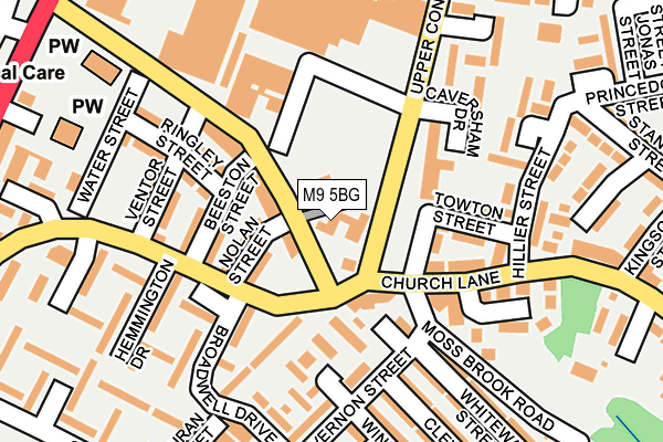 M9 5BG map - OS OpenMap – Local (Ordnance Survey) M9 5BG map - OS OpenMap – Local (Ordnance Survey)