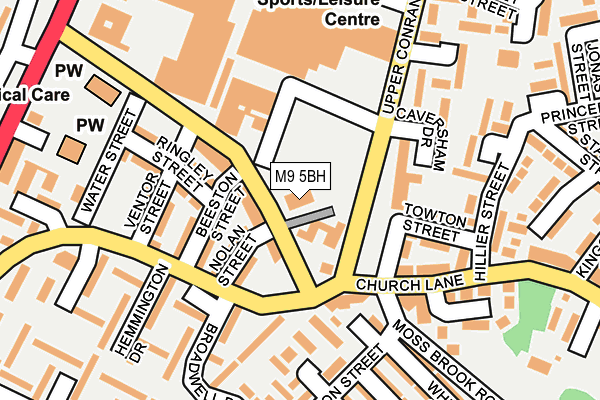 M9 5BH map - OS OpenMap – Local (Ordnance Survey) M9 5BH map - OS OpenMap – Local (Ordnance Survey)