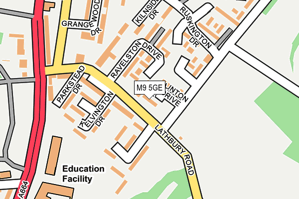 M9 5GE map - OS OpenMap – Local (Ordnance Survey) M9 5GE map - OS OpenMap – Local (Ordnance Survey)