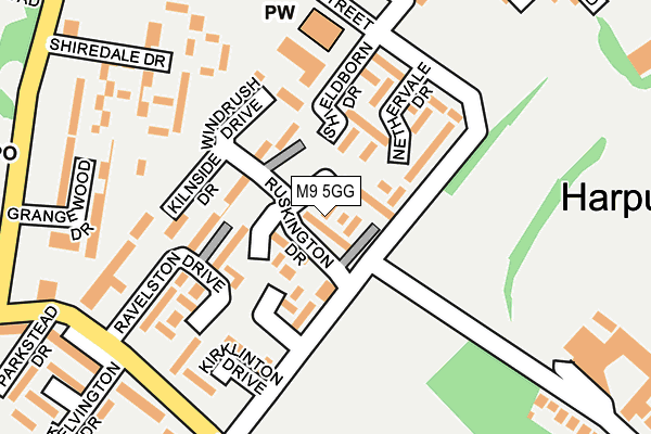M9 5GG map - OS OpenMap – Local (Ordnance Survey) M9 5GG map - OS OpenMap – Local (Ordnance Survey)