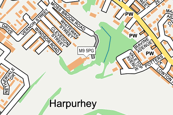 M9 5PG map - OS OpenMap – Local (Ordnance Survey) M9 5PG map - OS OpenMap – Local (Ordnance Survey)