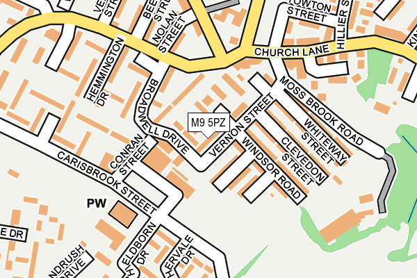 M9 5PZ map - OS OpenMap – Local (Ordnance Survey) M9 5PZ map - OS OpenMap – Local (Ordnance Survey)