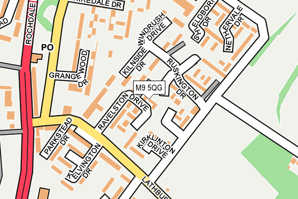 M9 5QG map - OS OpenMap – Local (Ordnance Survey) M9 5QG map - OS OpenMap – Local (Ordnance Survey)