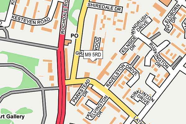 M9 5RD map - OS OpenMap – Local (Ordnance Survey) M9 5RD map - OS OpenMap – Local (Ordnance Survey)