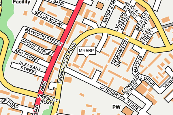 M9 5RP map - OS OpenMap – Local (Ordnance Survey) M9 5RP map - OS OpenMap – Local (Ordnance Survey)