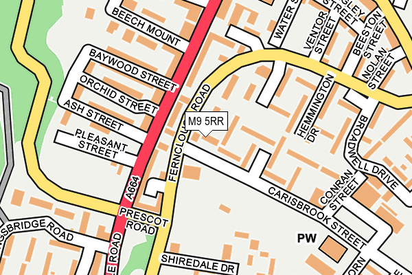 M9 5RR map - OS OpenMap – Local (Ordnance Survey) M9 5RR map - OS OpenMap – Local (Ordnance Survey)