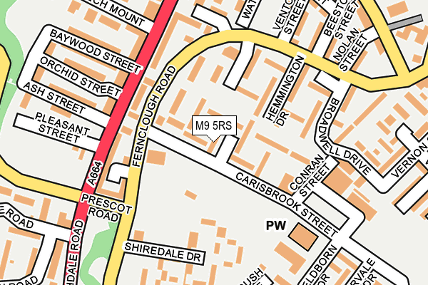 M9 5RS map - OS OpenMap – Local (Ordnance Survey) M9 5RS map - OS OpenMap – Local (Ordnance Survey)