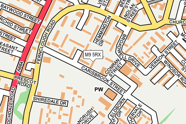 M9 5RX map - OS OpenMap – Local (Ordnance Survey) M9 5RX map - OS OpenMap – Local (Ordnance Survey)