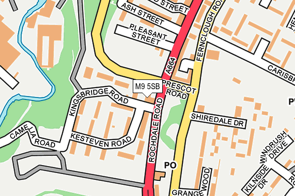 M9 5SB map - OS OpenMap – Local (Ordnance Survey) M9 5SB map - OS OpenMap – Local (Ordnance Survey)