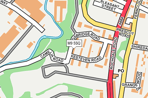 M9 5SQ map - OS OpenMap – Local (Ordnance Survey) M9 5SQ map - OS OpenMap – Local (Ordnance Survey)