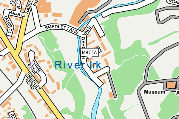 M9 5TA map - OS OpenMap – Local (Ordnance Survey) M9 5TA map - OS OpenMap – Local (Ordnance Survey)