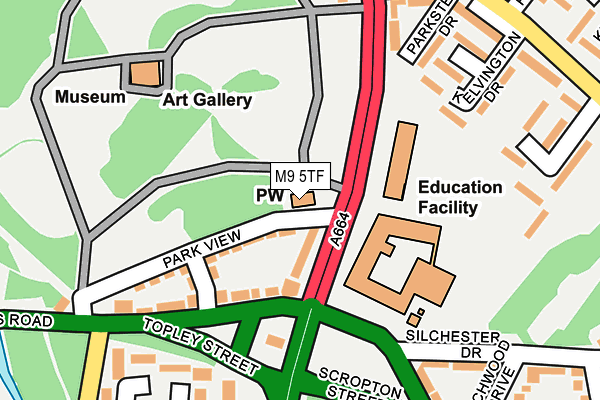 M9 5TF map - OS OpenMap – Local (Ordnance Survey) M9 5TF map - OS OpenMap – Local (Ordnance Survey)