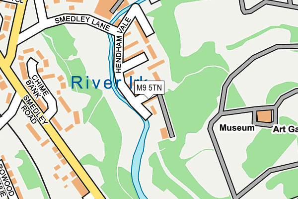 M9 5TN map - OS OpenMap – Local (Ordnance Survey) M9 5TN map - OS OpenMap – Local (Ordnance Survey)