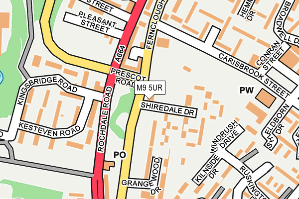 M9 5UR map - OS OpenMap – Local (Ordnance Survey) M9 5UR map - OS OpenMap – Local (Ordnance Survey)