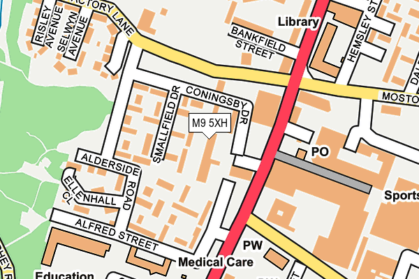 M9 5XH map - OS OpenMap – Local (Ordnance Survey) M9 5XH map - OS OpenMap – Local (Ordnance Survey)