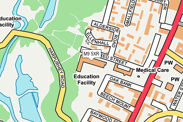 M9 5XR map - OS OpenMap – Local (Ordnance Survey) M9 5XR map - OS OpenMap – Local (Ordnance Survey)