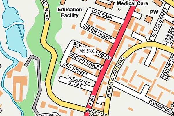M9 5XX map - OS OpenMap – Local (Ordnance Survey) M9 5XX map - OS OpenMap – Local (Ordnance Survey)