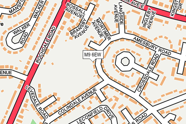 M9 6EW map - OS OpenMap – Local (Ordnance Survey) M9 6EW map - OS OpenMap – Local (Ordnance Survey)