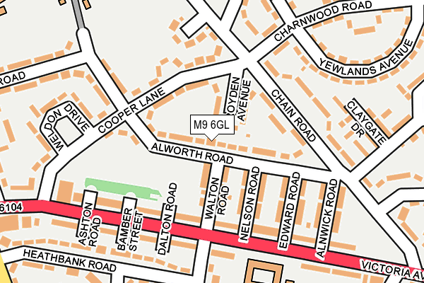 M9 6GL map - OS OpenMap – Local (Ordnance Survey) M9 6GL map - OS OpenMap – Local (Ordnance Survey)