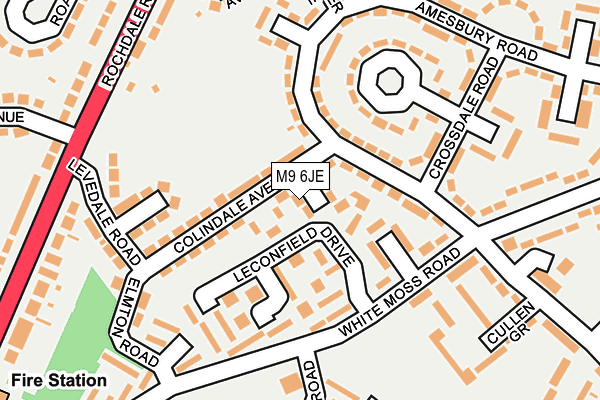 M9 6JE map - OS OpenMap – Local (Ordnance Survey) M9 6JE map - OS OpenMap – Local (Ordnance Survey)