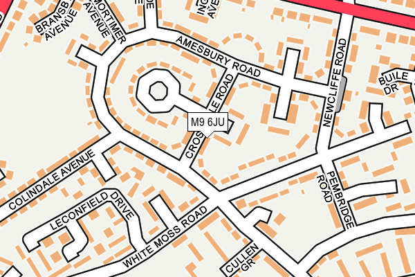 M9 6JU map - OS OpenMap – Local (Ordnance Survey) M9 6JU map - OS OpenMap – Local (Ordnance Survey)