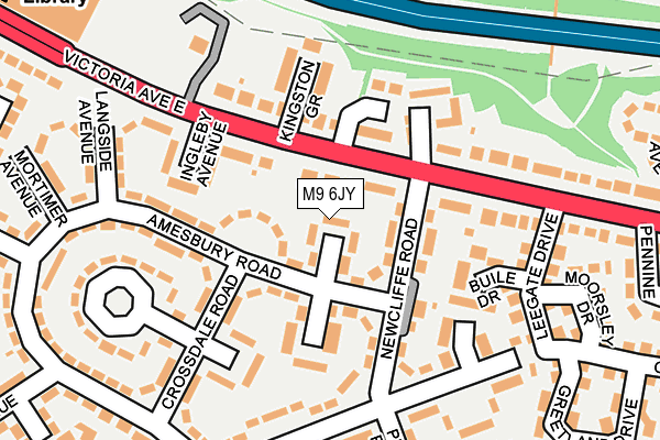 M9 6JY map - OS OpenMap – Local (Ordnance Survey) M9 6JY map - OS OpenMap – Local (Ordnance Survey)